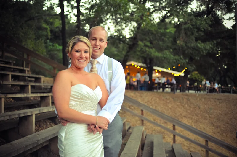 Bride and Groom at San Mateo County Mounted Patrol Grounds
