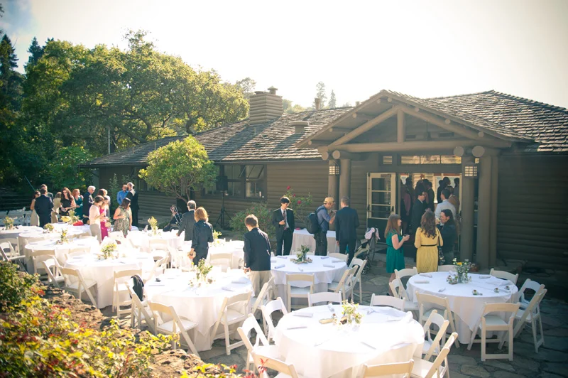 Beach house during wedding at Lake Temescal