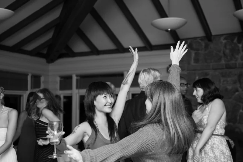 Guests dancing in Beach House at Lake Temesca