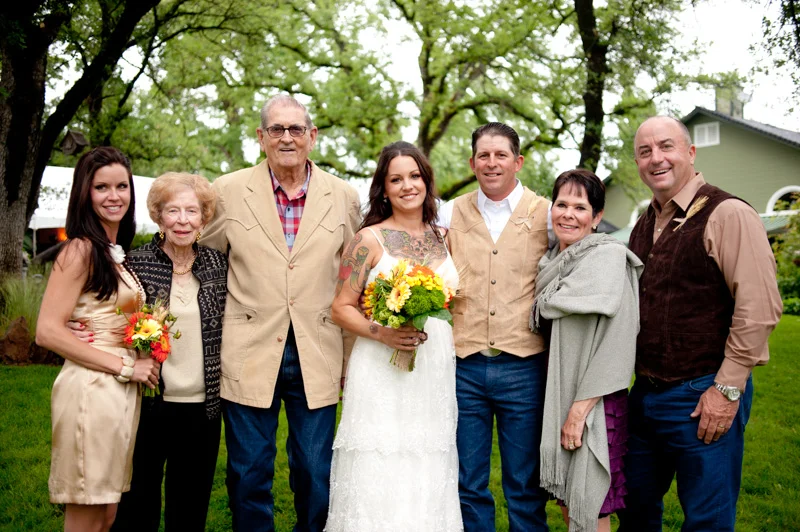 Family portrait at Bay Area Wedding