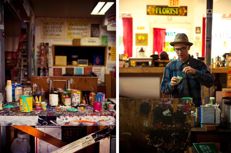 Portrait of sign painter Derek McDonald