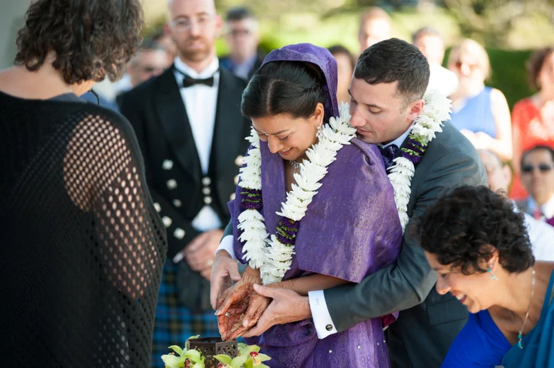 Couple during Indian wedding in Oakland