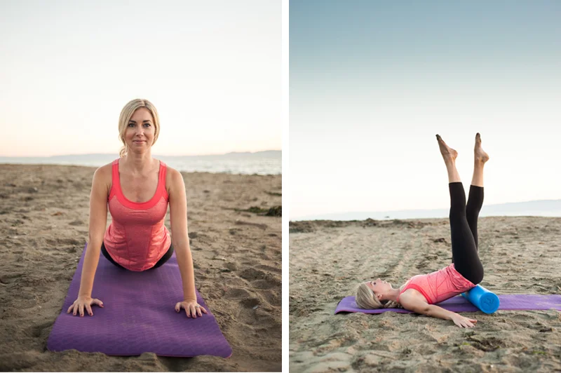 Pilates on the beach in Alameda