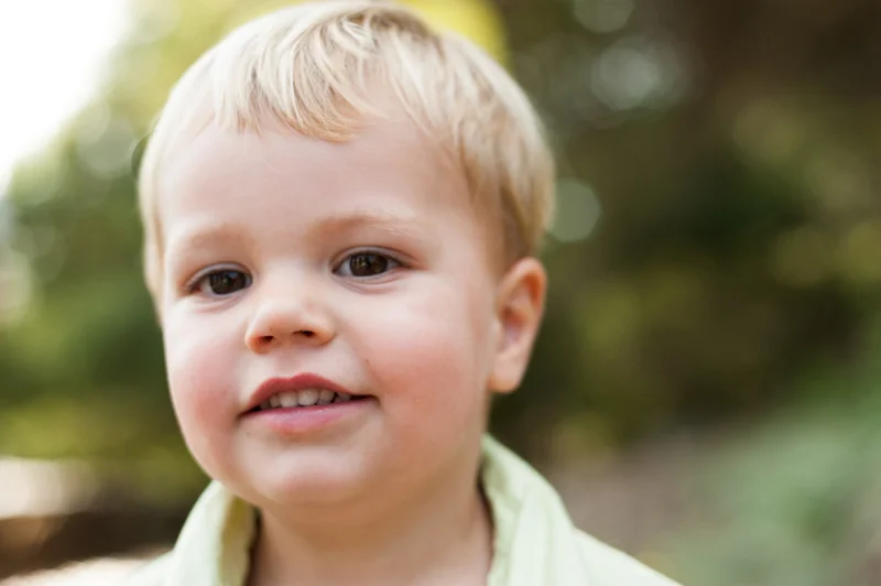 Closeup of child