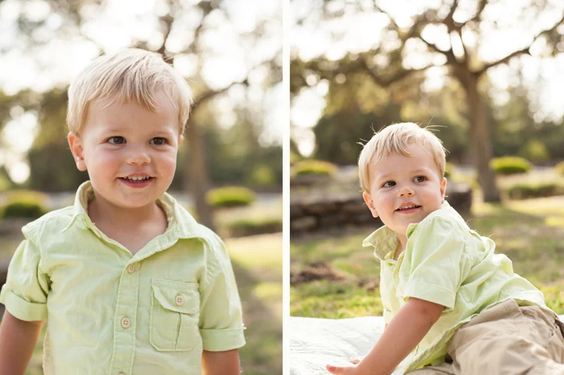 Portraits of son in Oakland