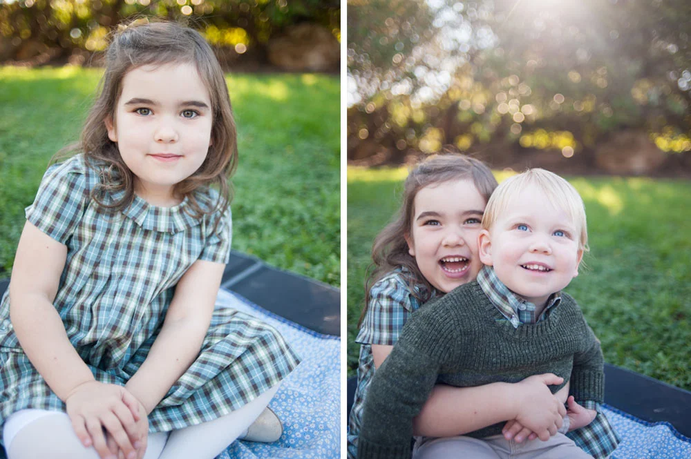 Natural light photo of siblings in piedmont park