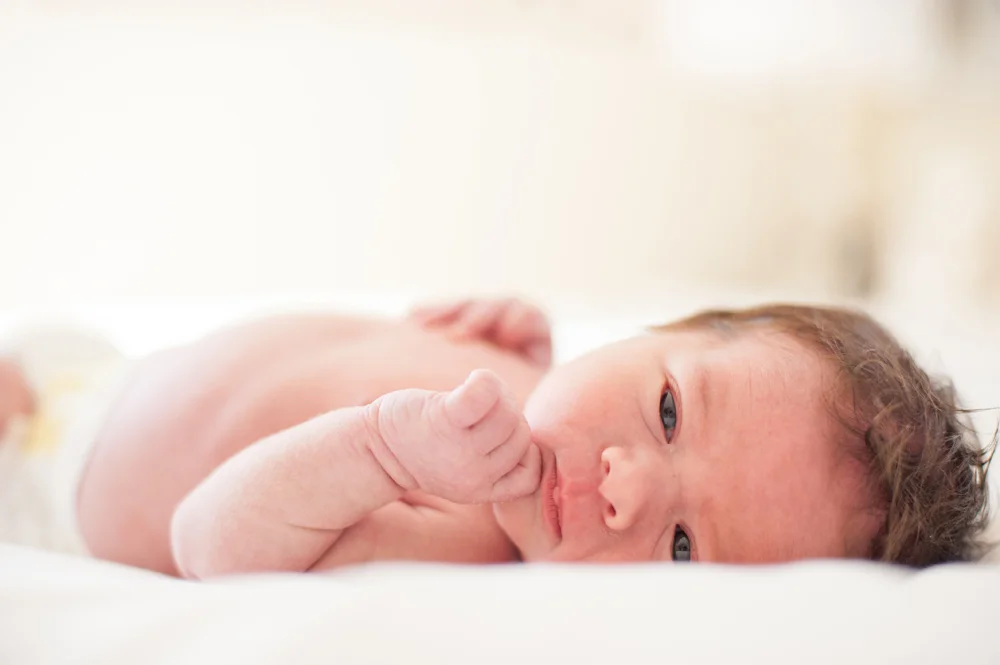 Portrait of newborn baby in Orinda, CA