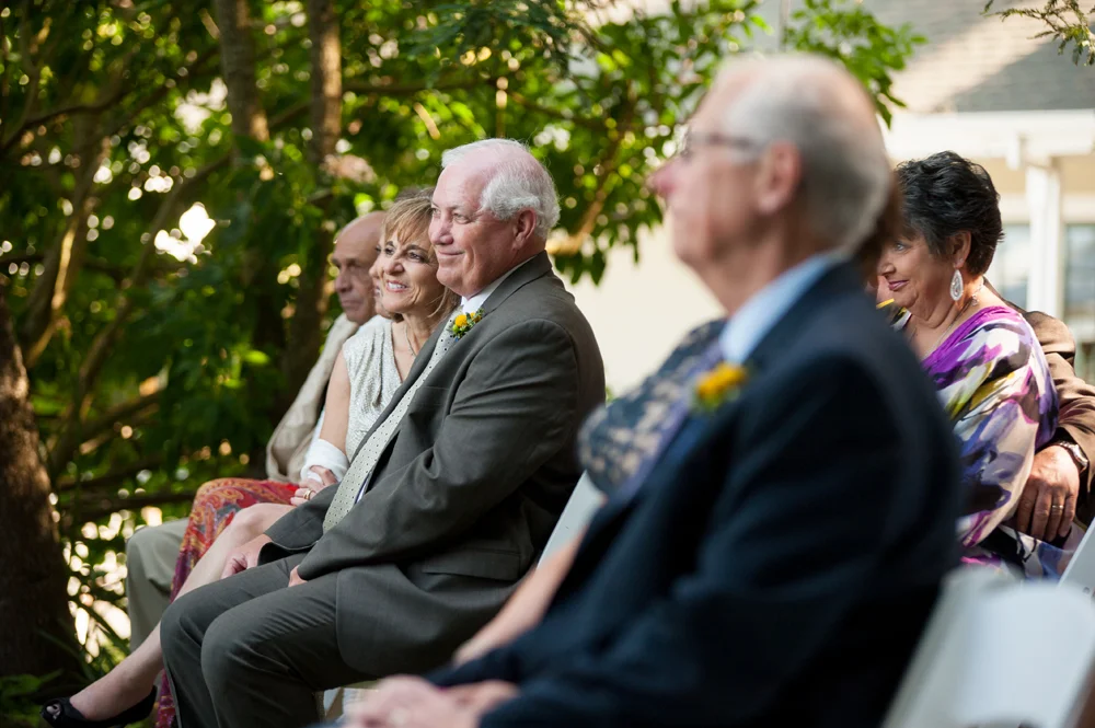 Parents of the groom during wedding