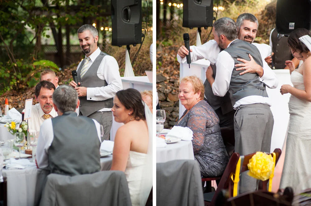 Brotherly love at wedding