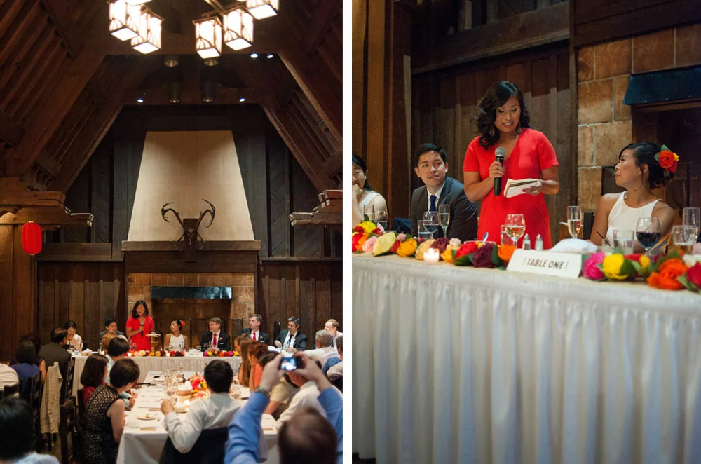 Wedding reception at UC Berkeley
