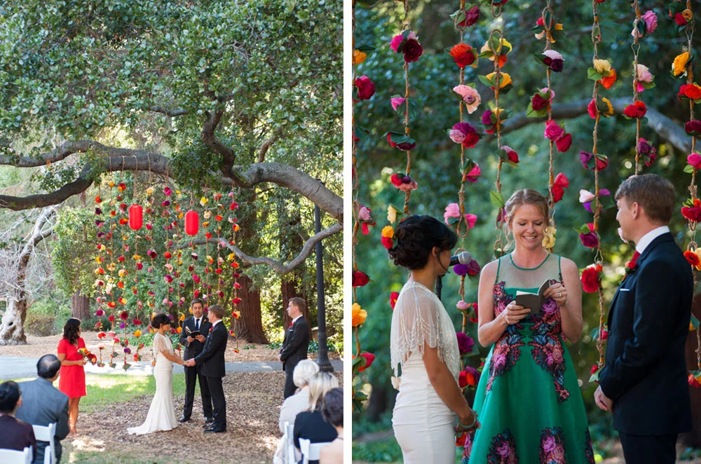 Wedding ceremony at the Faculty Club at UC Berkeley