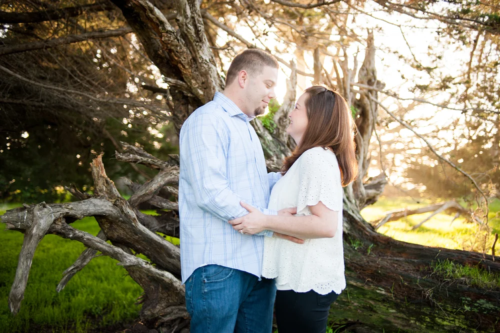 Candid of couple in Santa Cruz