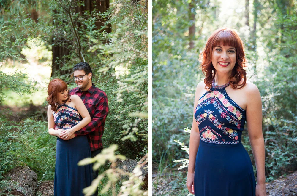 Engagement session at Big Basin State Park