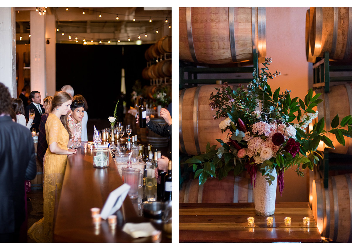 Details of wedding at Dogpatch Wineworks