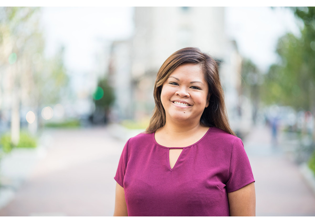 Headshot of woman in Downtown Oakland