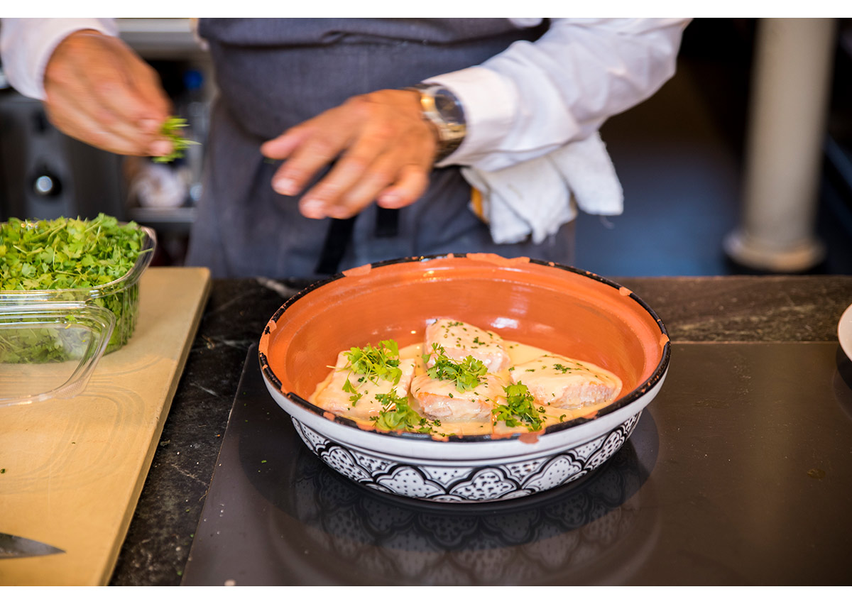 Food being prepared at the Presidio Commissary