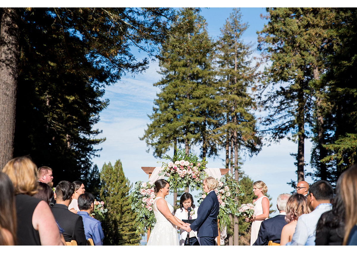 Wedding ceremony at The Mountain Terrace