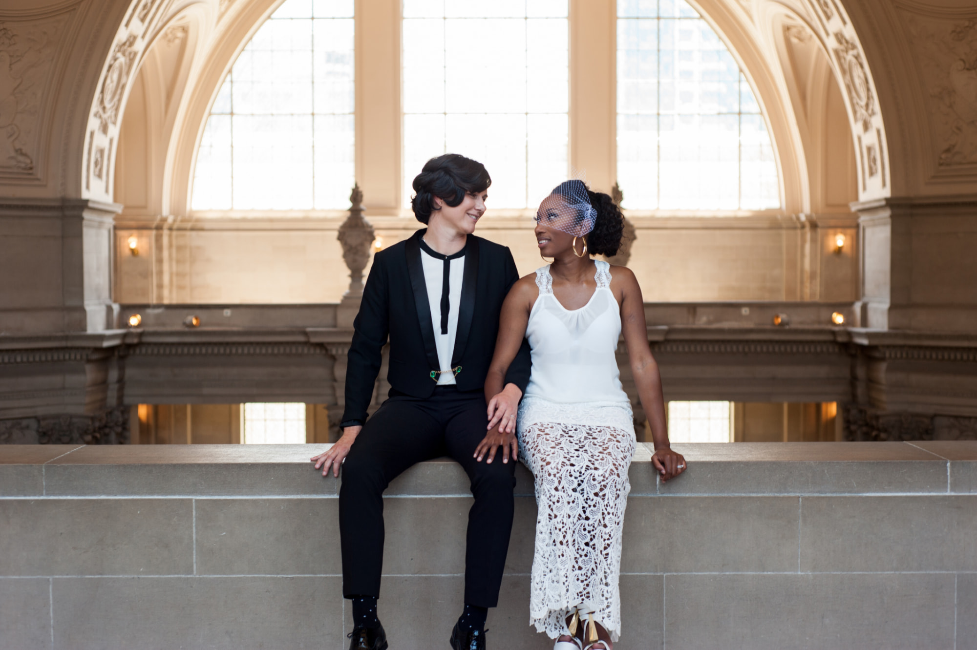 Married couple at SF City Hall