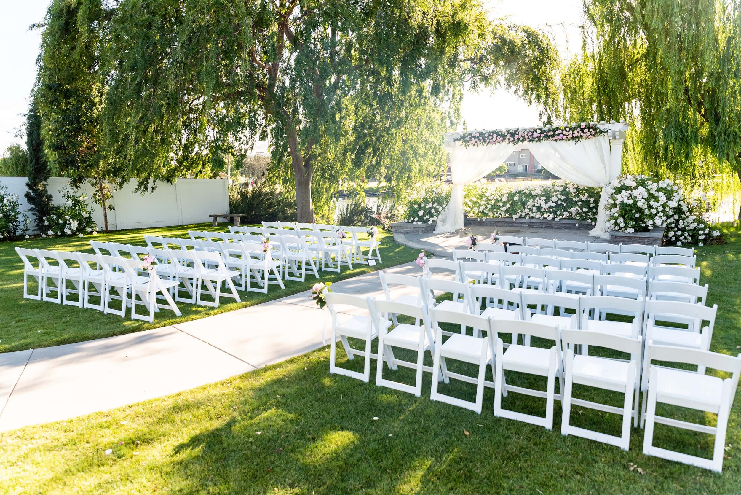 Ceremony location at San Ramon Waters