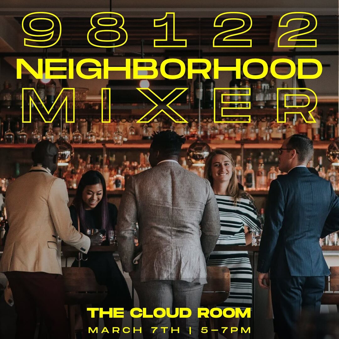 Calling all 98122 residents! 

Looking for a new communal coworking space or curious about the Cloud Room? 

Stop by our neighborhood open house for a complimentary glass of bubbles or select beer, a live DJ set by @waxwitch, and free day passes for 