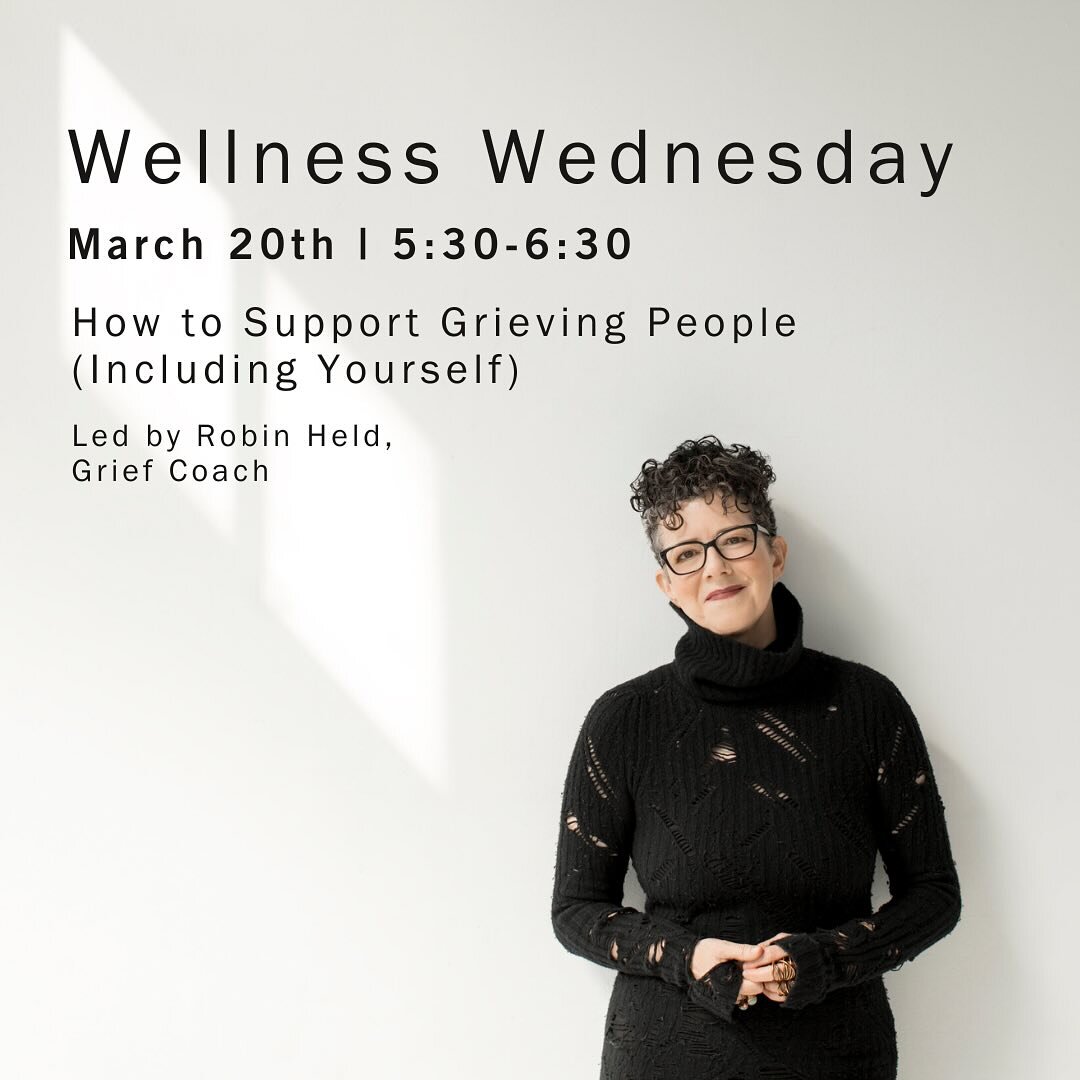 Join Grief Coach Robin Held at The Cloud Room bar this week for a FREE workshop for ideas on how to tend better to a dear one&rsquo;s grief or how to address your own. 

Knowing how to support your people when they are hurting is a life skill. Come g