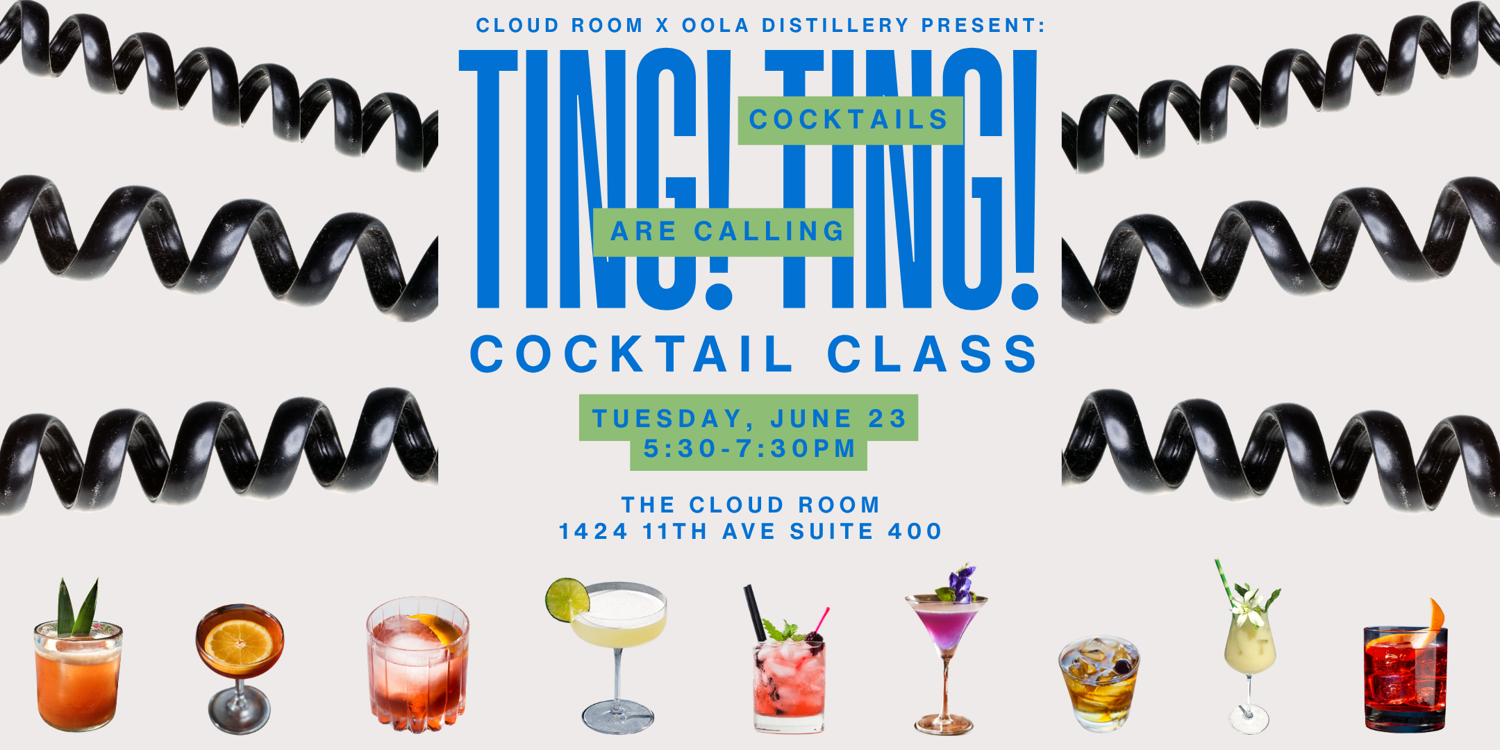 Ting Ting! Cocktails Are Calling: Cocktail Class