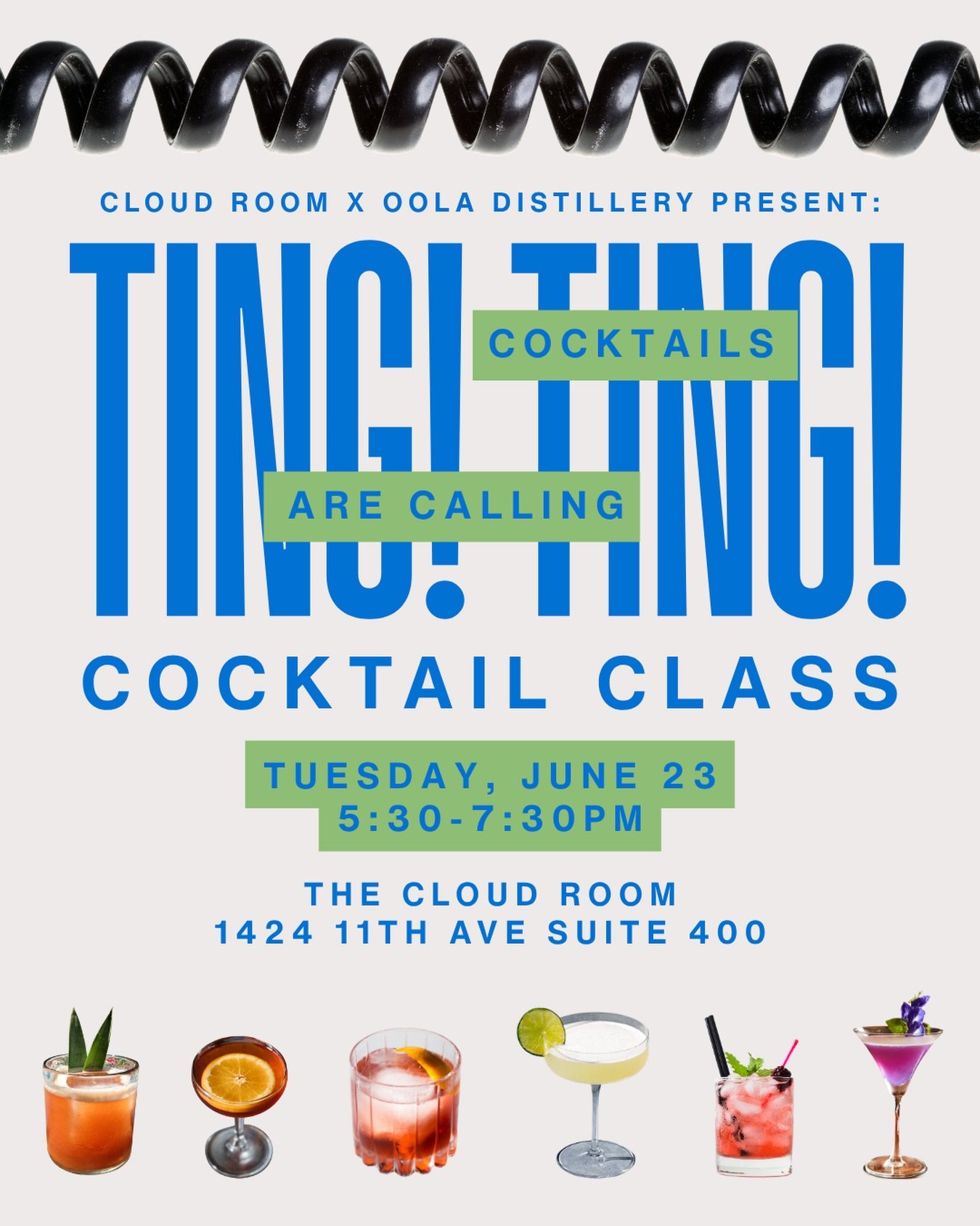 Ready to channel your inner mixologist?🍹📞

👉 Join @cloudroomseattle and @ooladistillery for a cocktail class that&rsquo;s equal parts delicious &amp; fun.  You&rsquo;ll shake, stir, sip, and laugh your way through the evening while learning how to