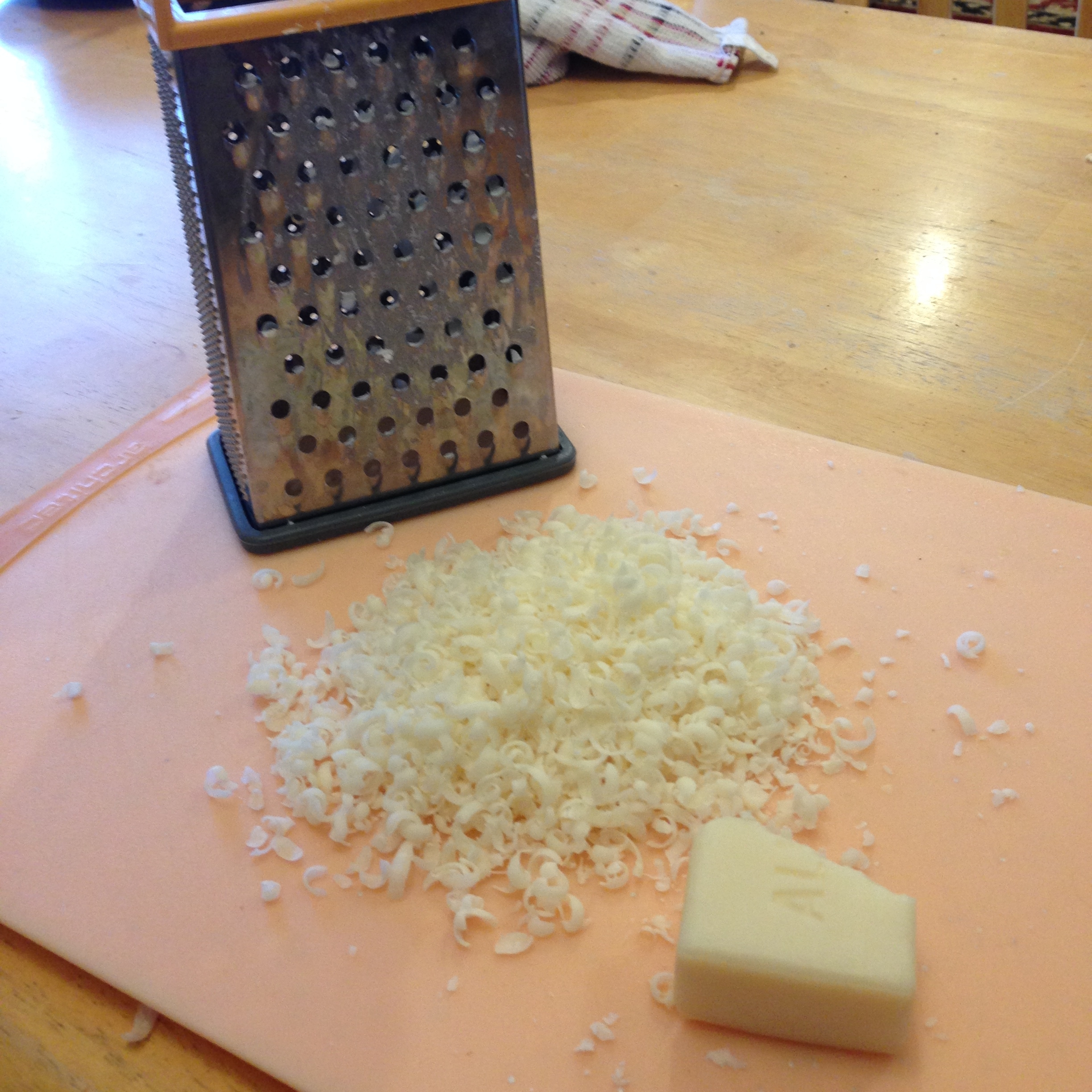 Grated castile bar soap