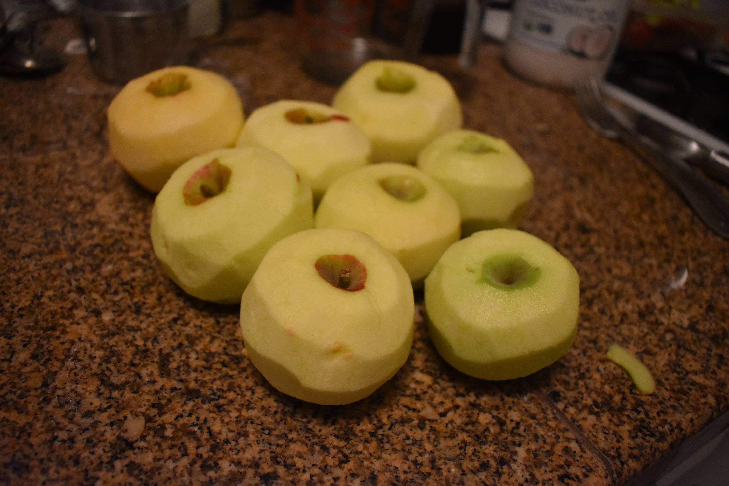  Peel, Core, and thinly slice apples 