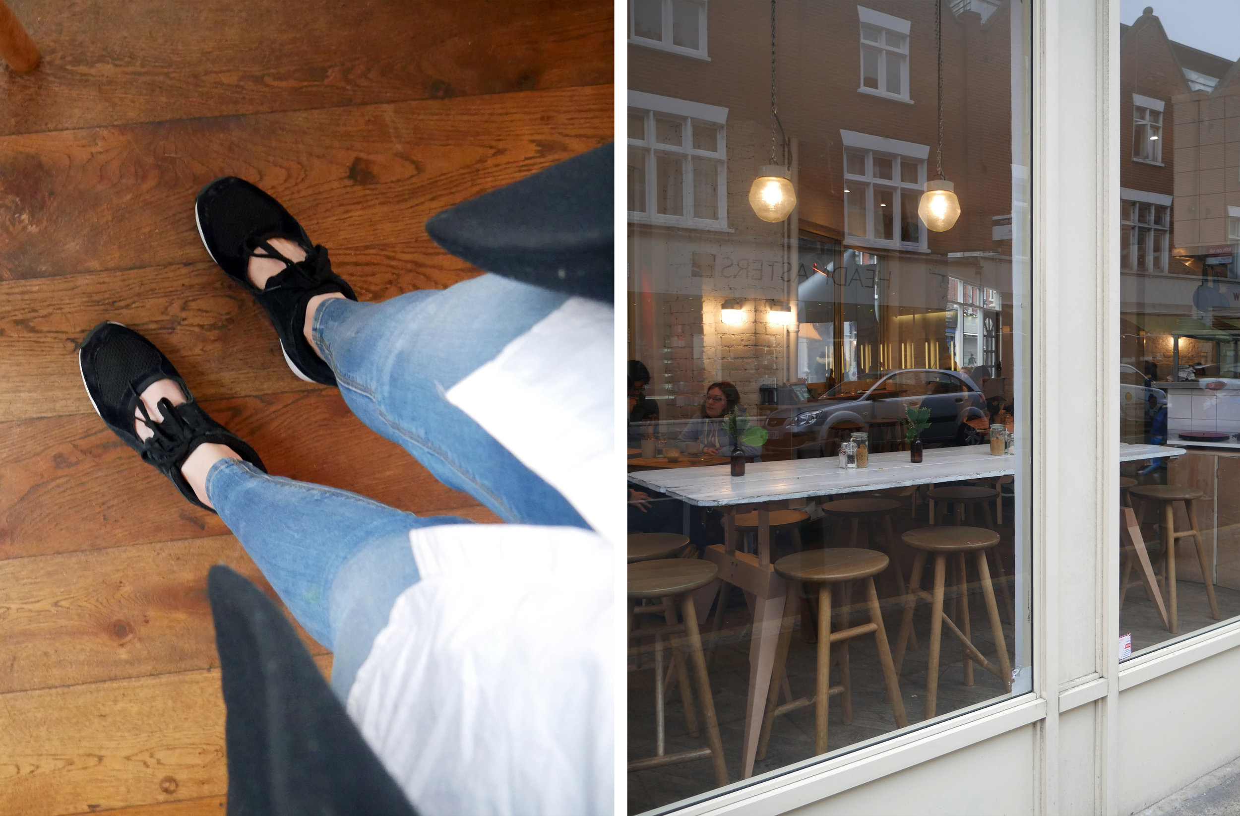 Trainers - Adidas / Jeans - ASOS / Shirt - Monki