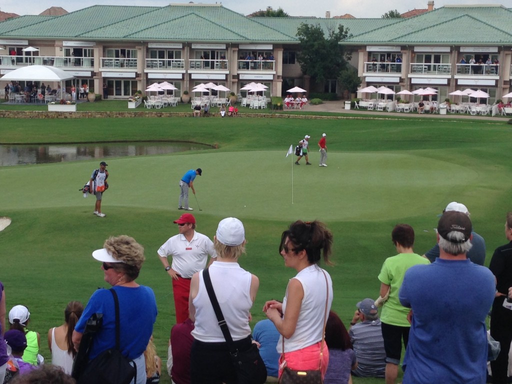 Jordan Spieth on hole 18