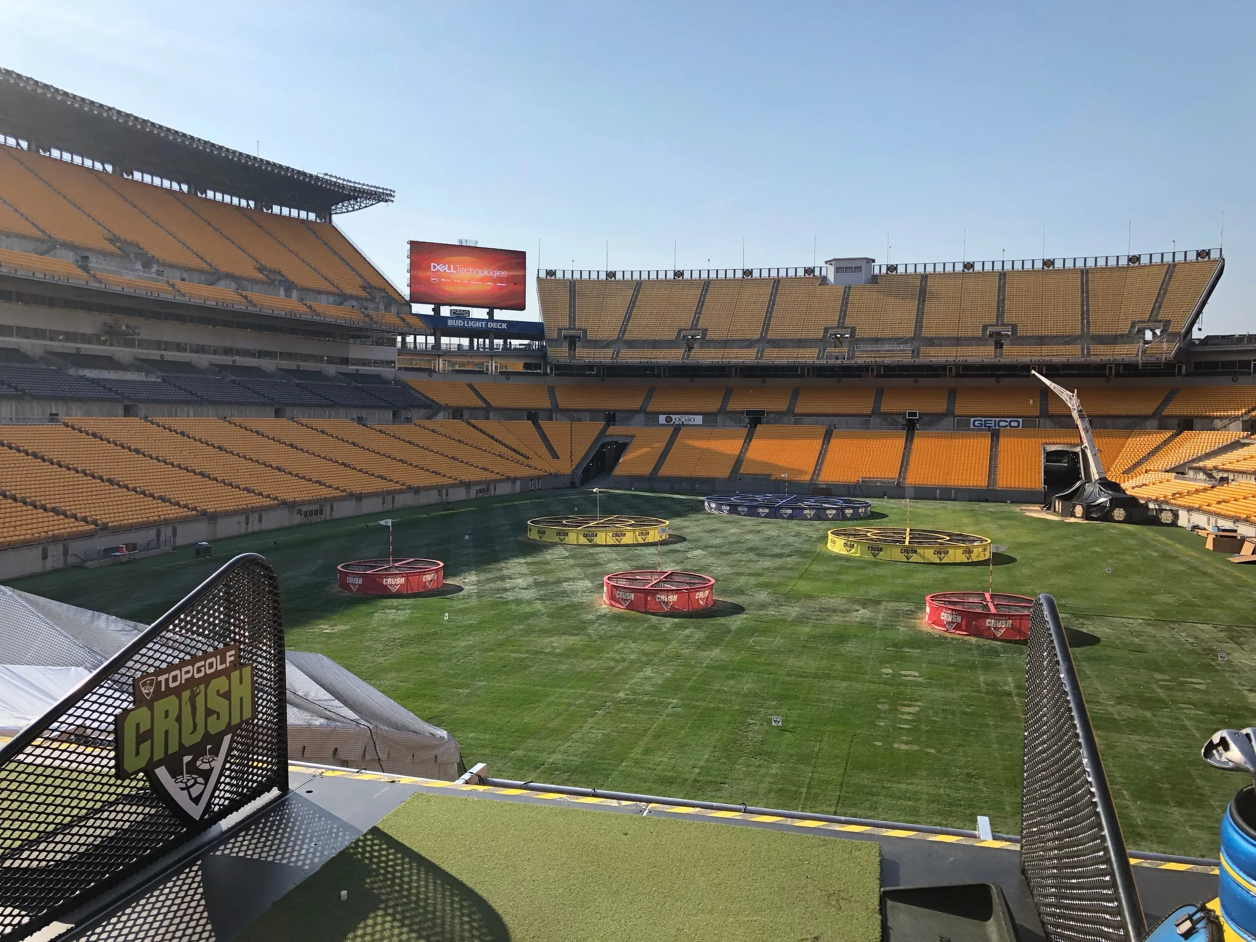 Topgolf Crush brought the iconic Topgolf experience to Heinz Field in Pittsburgh.