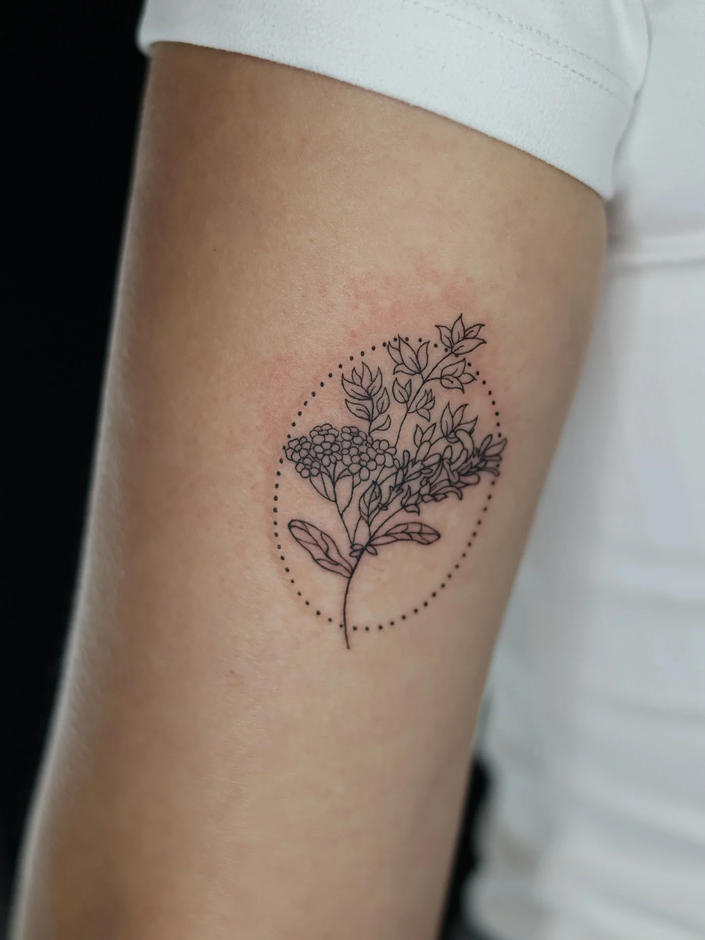 Sage, Thyme, and Yarrow herbs bundle tattoo I did for my lovely client Jessi. Probably my favorite &ldquo;on the spot&rdquo; design I have done so far💕🌿

Done at @nicetattooparlor 

Bookings are open for December and January 💌 DM or click the link