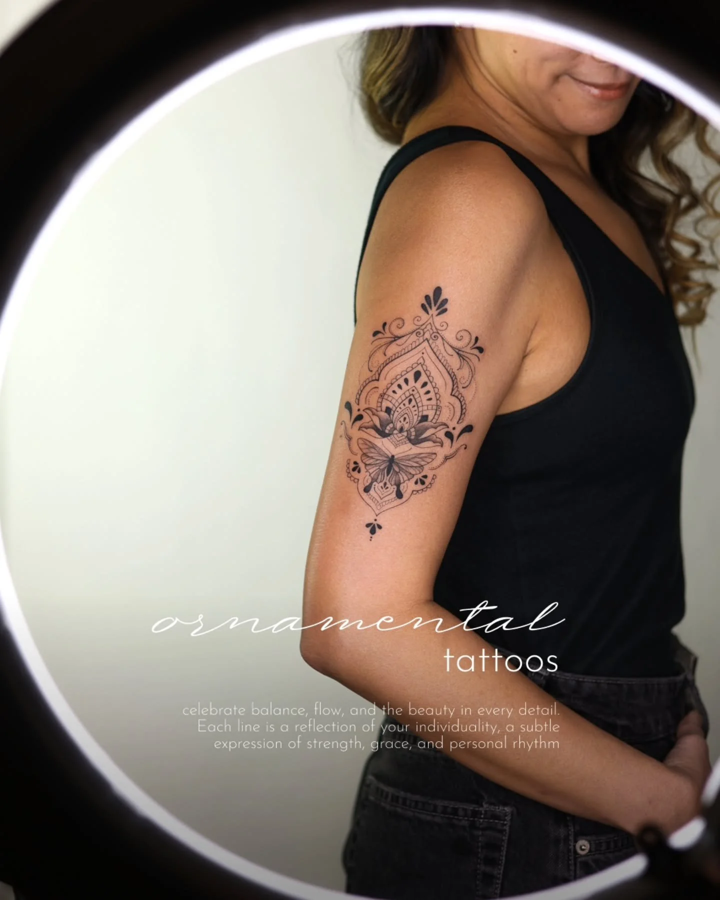 Ornamental tattoos are a different kind of love for me ♡

𝘪𝘵&rsquo;𝘴 𝘢𝘣𝘰𝘶𝘵 𝘣𝘢𝘭𝘢𝘯𝘤𝘦, 𝘧𝘭𝘰𝘸, 𝘢𝘯𝘥 𝘵𝘢𝘵𝘵𝘰𝘰𝘴 𝘵𝘩𝘢𝘵 𝘧𝘦𝘦𝘭 𝘭𝘪𝘬𝘦 𝘱𝘦𝘳𝘮𝘢𝘯𝘦𝘯𝘵 𝘫𝘦𝘸𝘦𝘭𝘳𝘺 𝘰𝘯 𝘵𝘩𝘦 𝘣𝘰𝘥𝘺.

Scroll through &amp; get inspired ✨