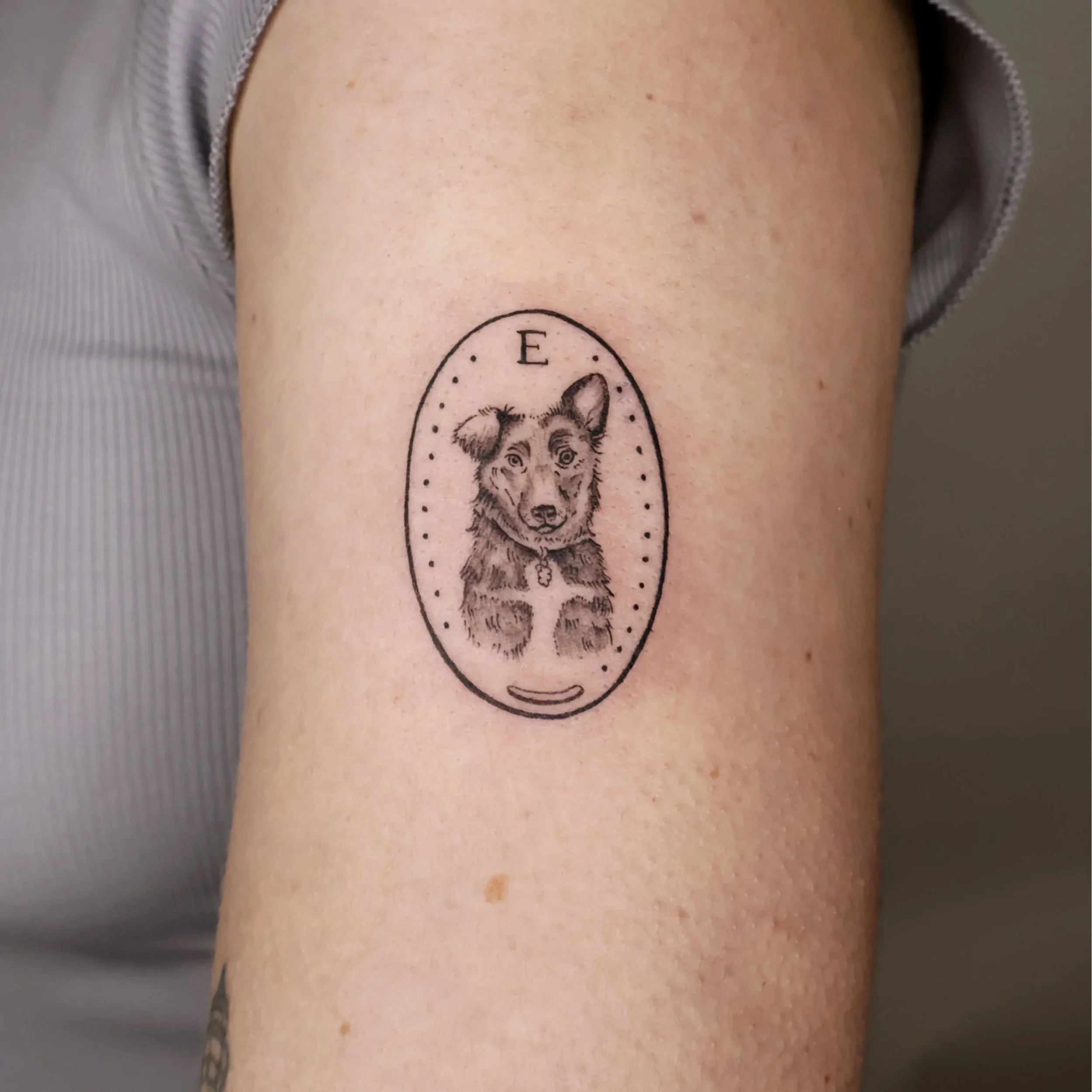 Another sweet dog portrait for Kaitlyn! Thank you for your trust ❤️
.
#dogportraittattoo #pettattoo #animaltattoo #nyctattoo #brooklyntattoo
