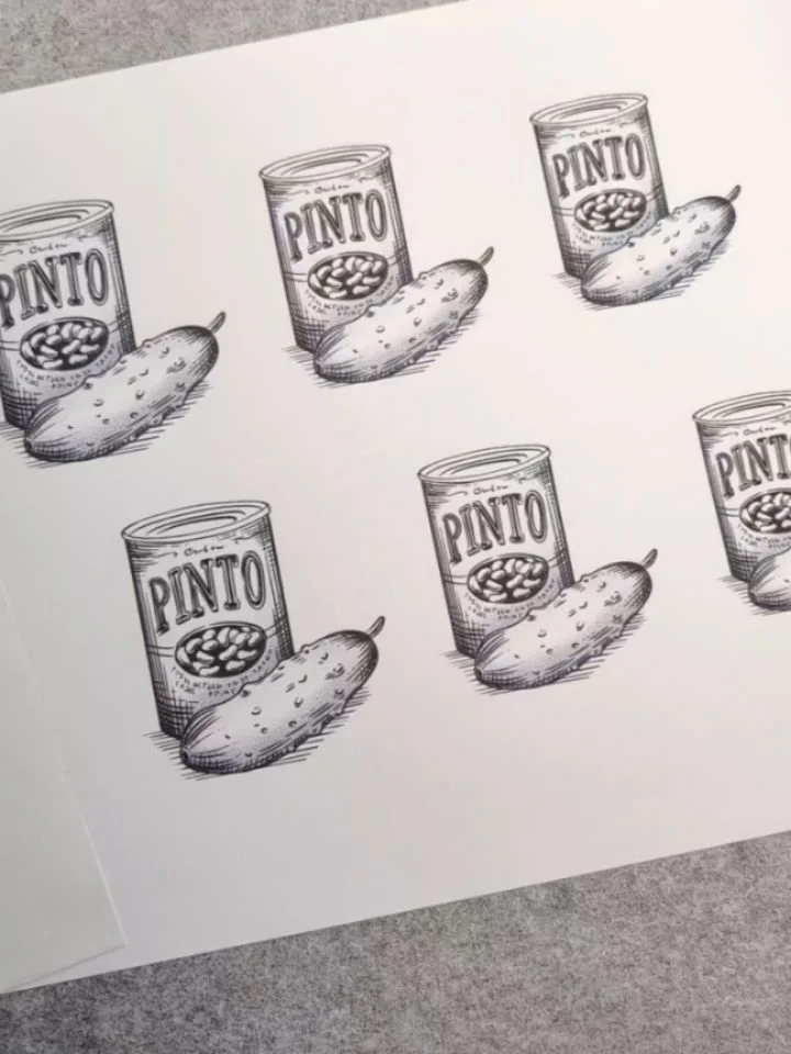 When your cats are named after foods, gotta get that as a tattoo 🥰 For dear Pinto and Pickle, thank you for your trust Palomi, this was a blast to do for you!!
.
#foodtattoo #vintageillustrationtattoo #vintagestyletattoo #funtattoo #nyctattoo