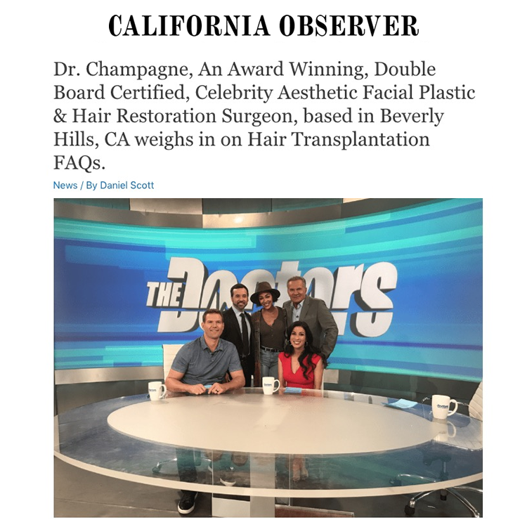Awards and Press | Beverly Hills Plastic Surgeon - Dr. Jason Champagne Awards and Press | Beverly Hills Plastic Surgeon - Dr. Jason Champagne