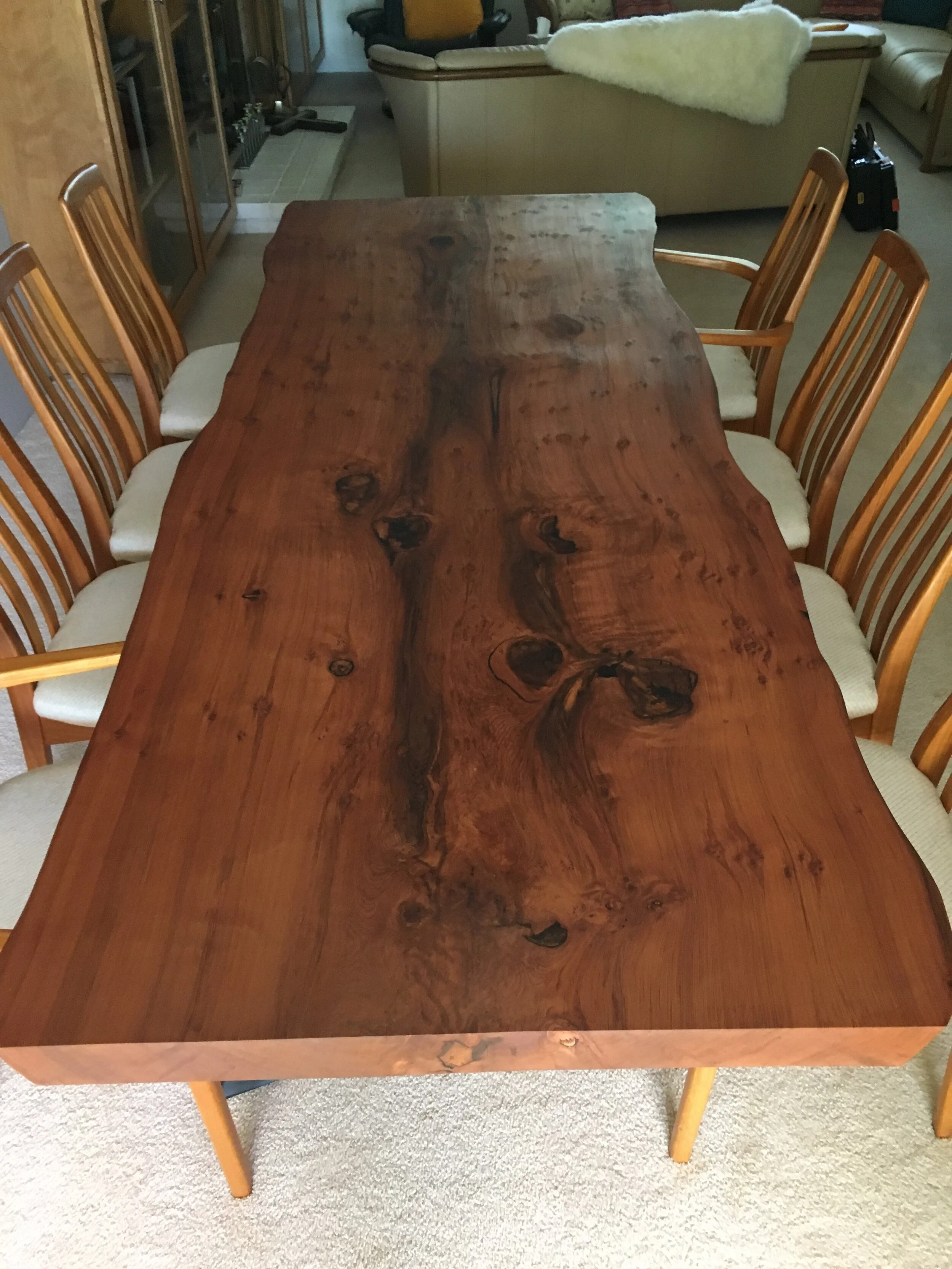 sequoia lumber company on Jave Redwood Slab Live Edge Table Bozke Design Co