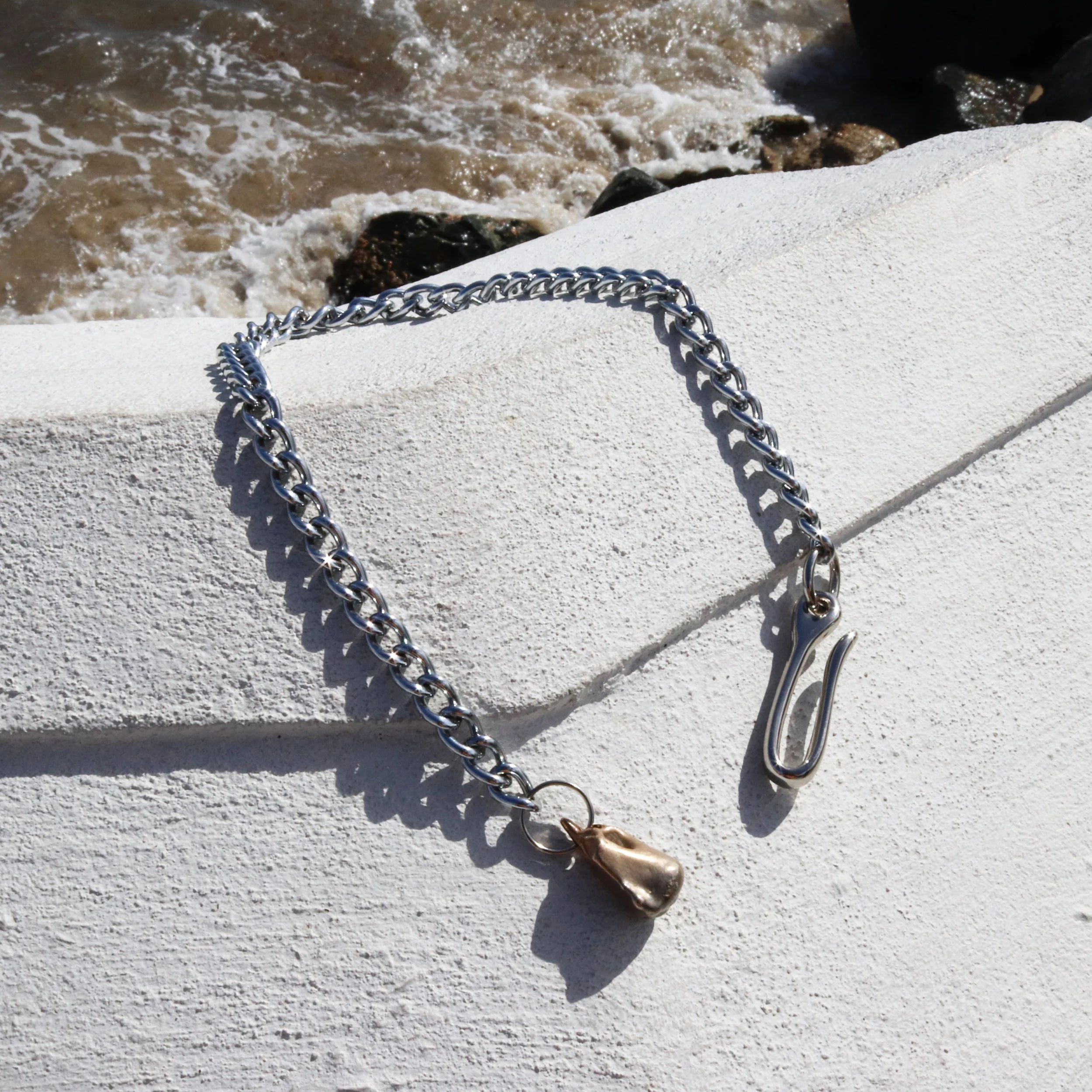 Bronze Drop – Wallet Chain &amp; Necklace – 18"