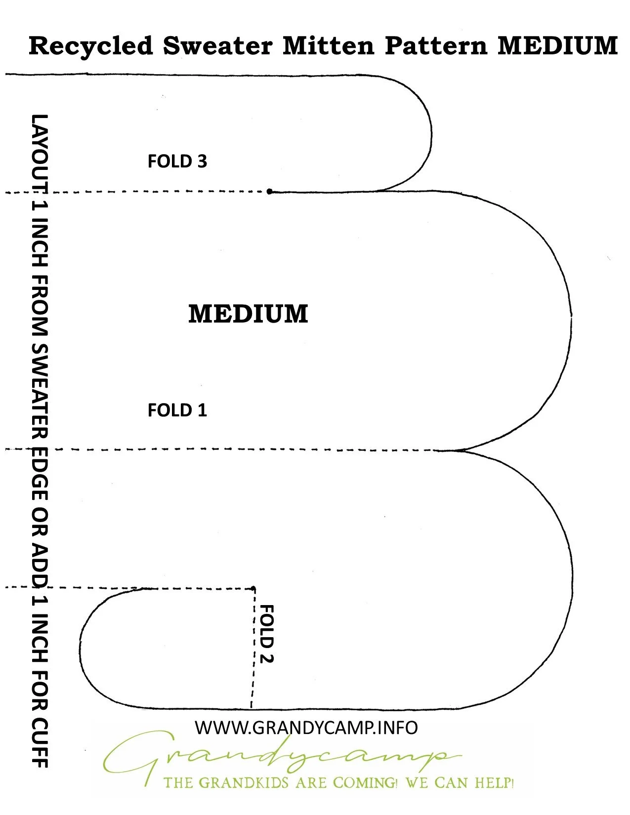 Recycled Sweater Mitten Pattern and Instructions in Three Sizes — GrandyCamp Recycled Sweater Mitten Pattern and Instructions in Three Sizes — GrandyCamp
