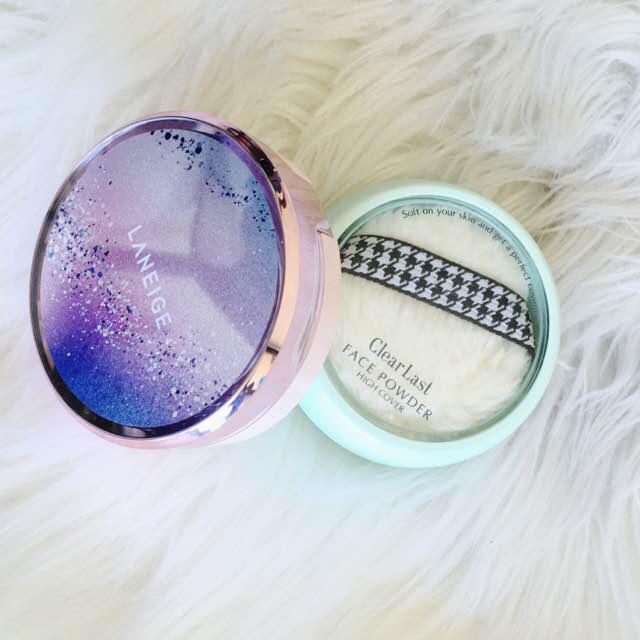 Laneige BB Cushion (21) + Clearlast Face Powder Medicated 