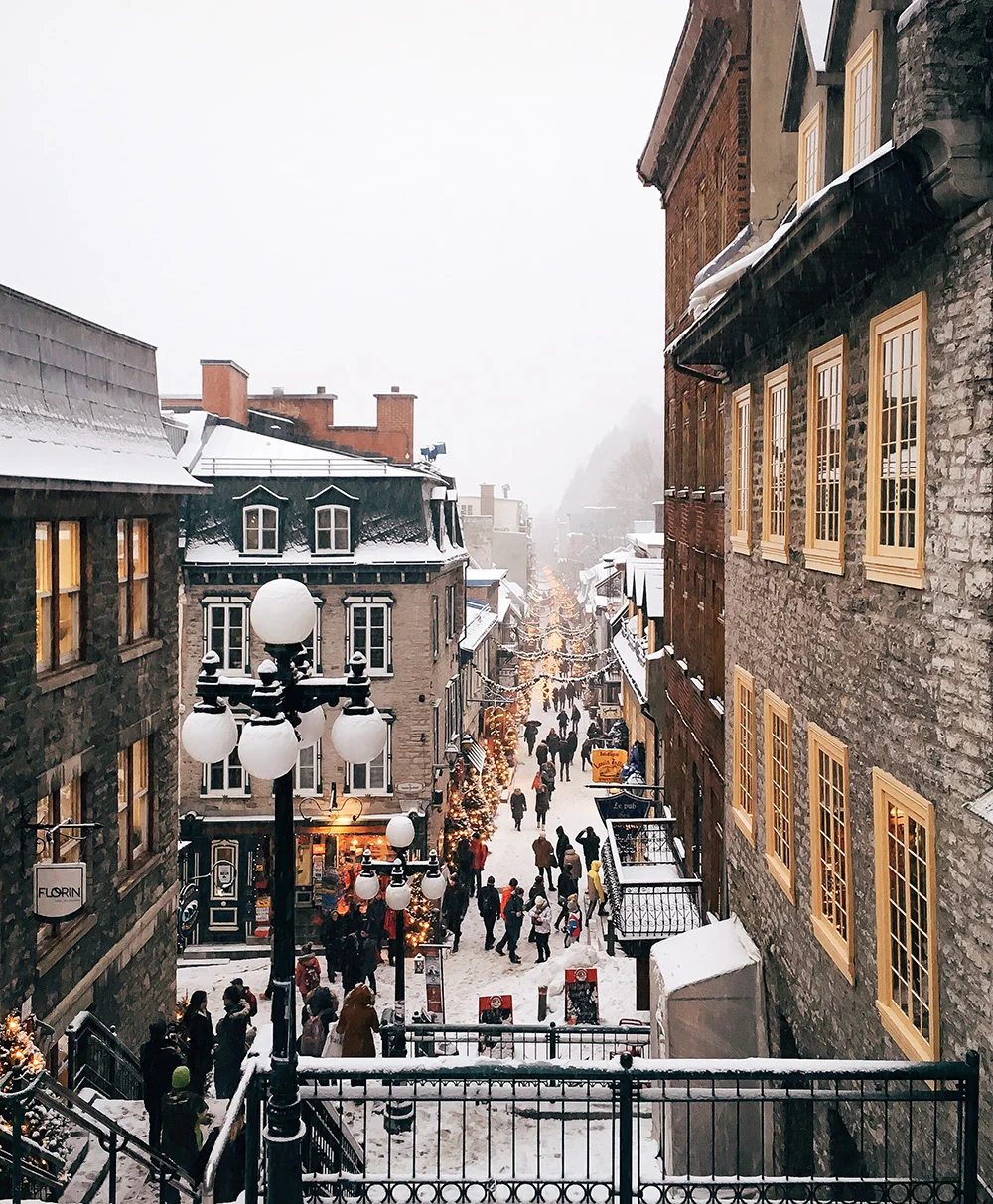 Quartier Petit Champlain Vieux-Québec Destination Canada Photographe Vincent Brillant