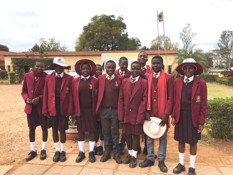  Eight children from the Donhodzo Project are currently being supported at St Francis High School in Chegutu. The Menlo Church team monitors their progress and visits them each year. 