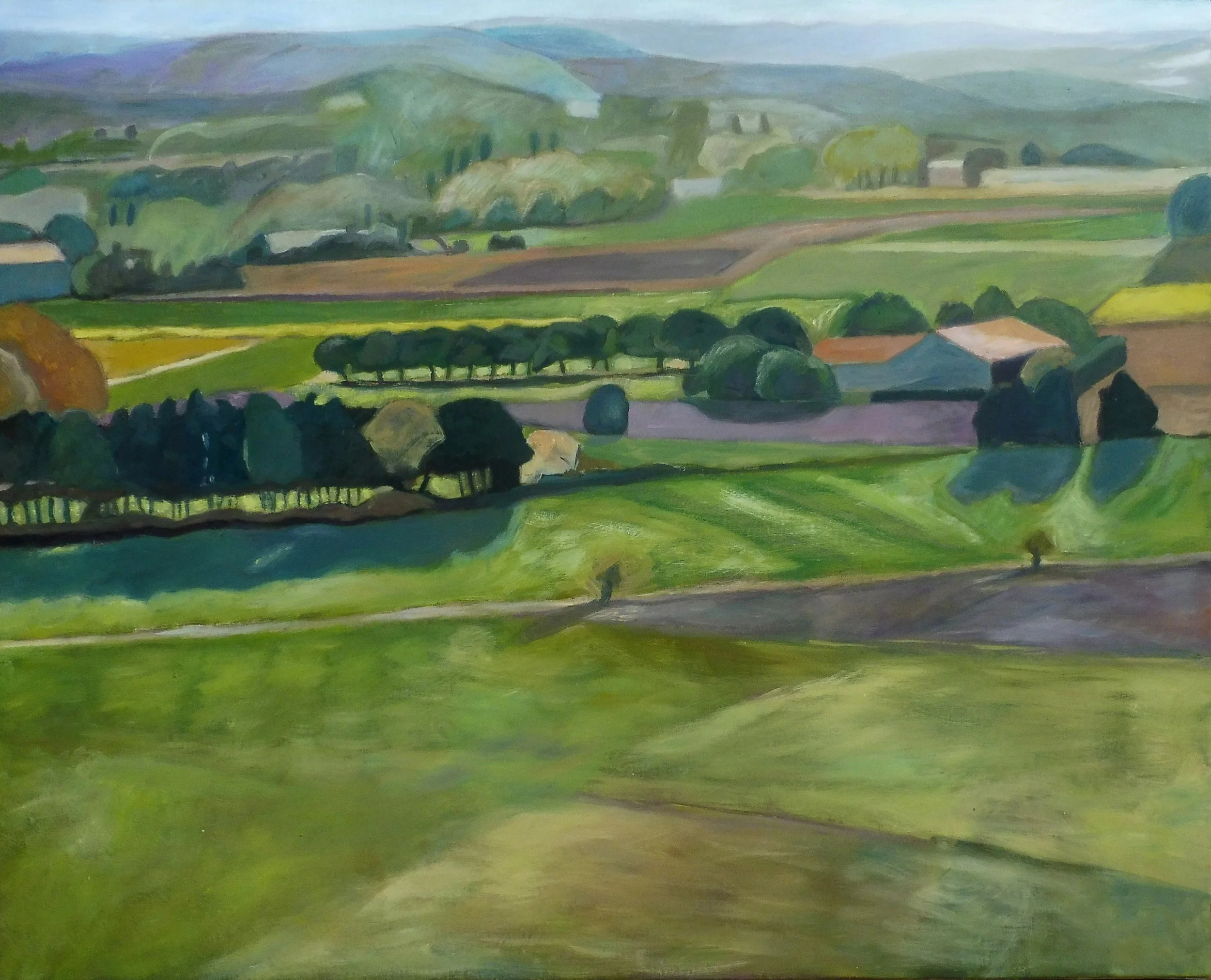 Vue sur la vallée du Rhone