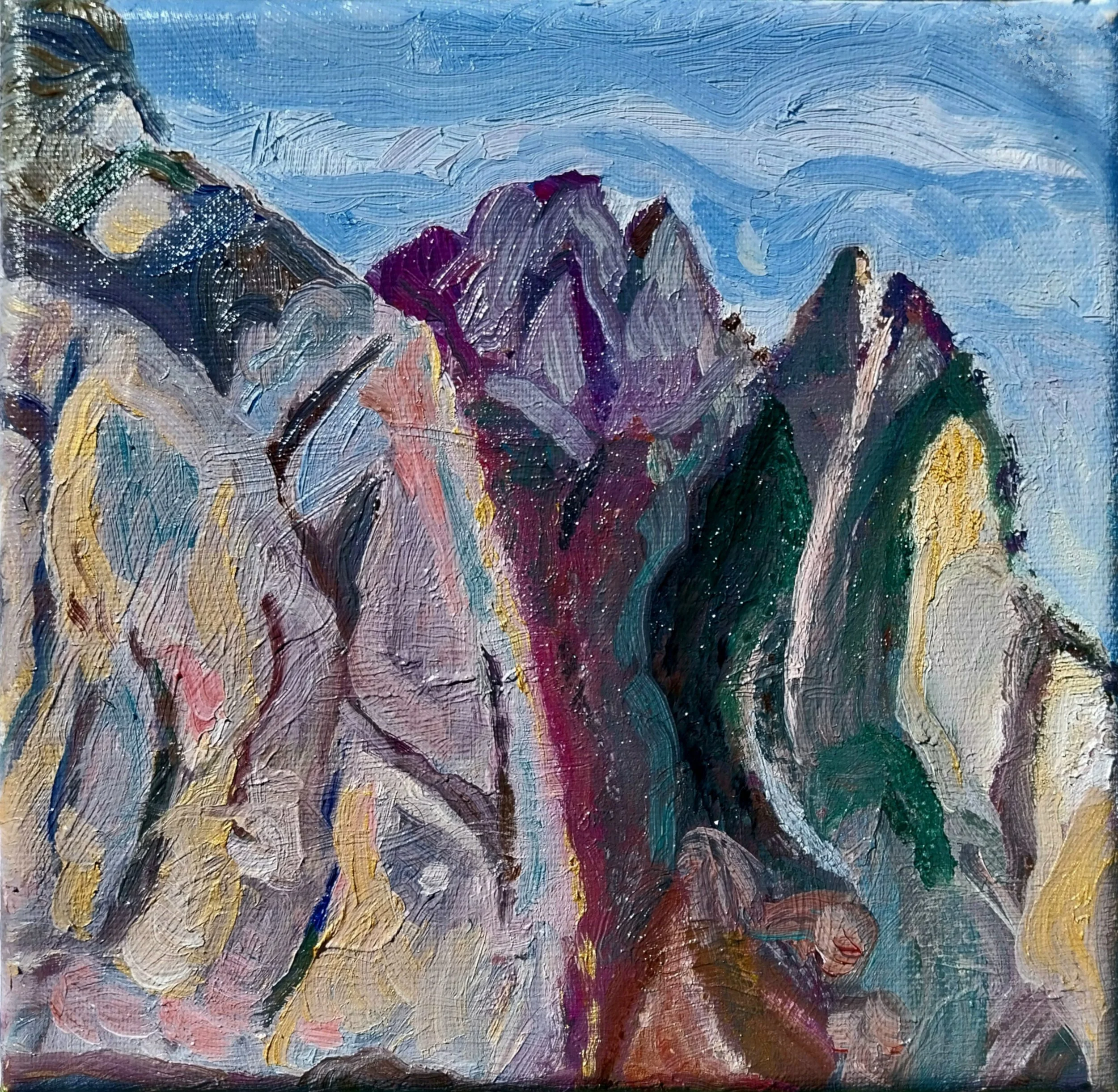 La montagne 
 
20 x 20 cm