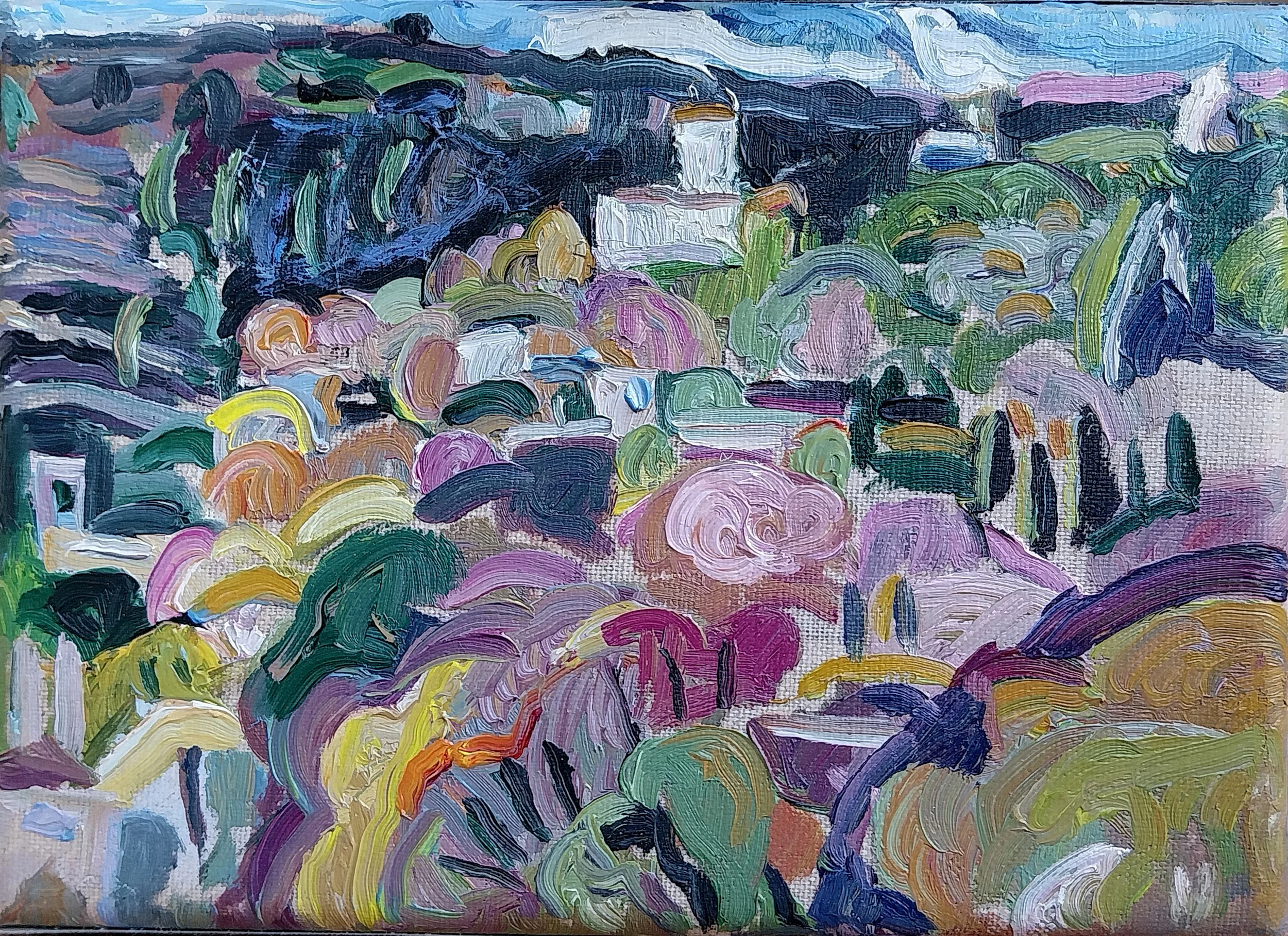 Une chapelle perchée sur la colline
 
16 x 22 cm