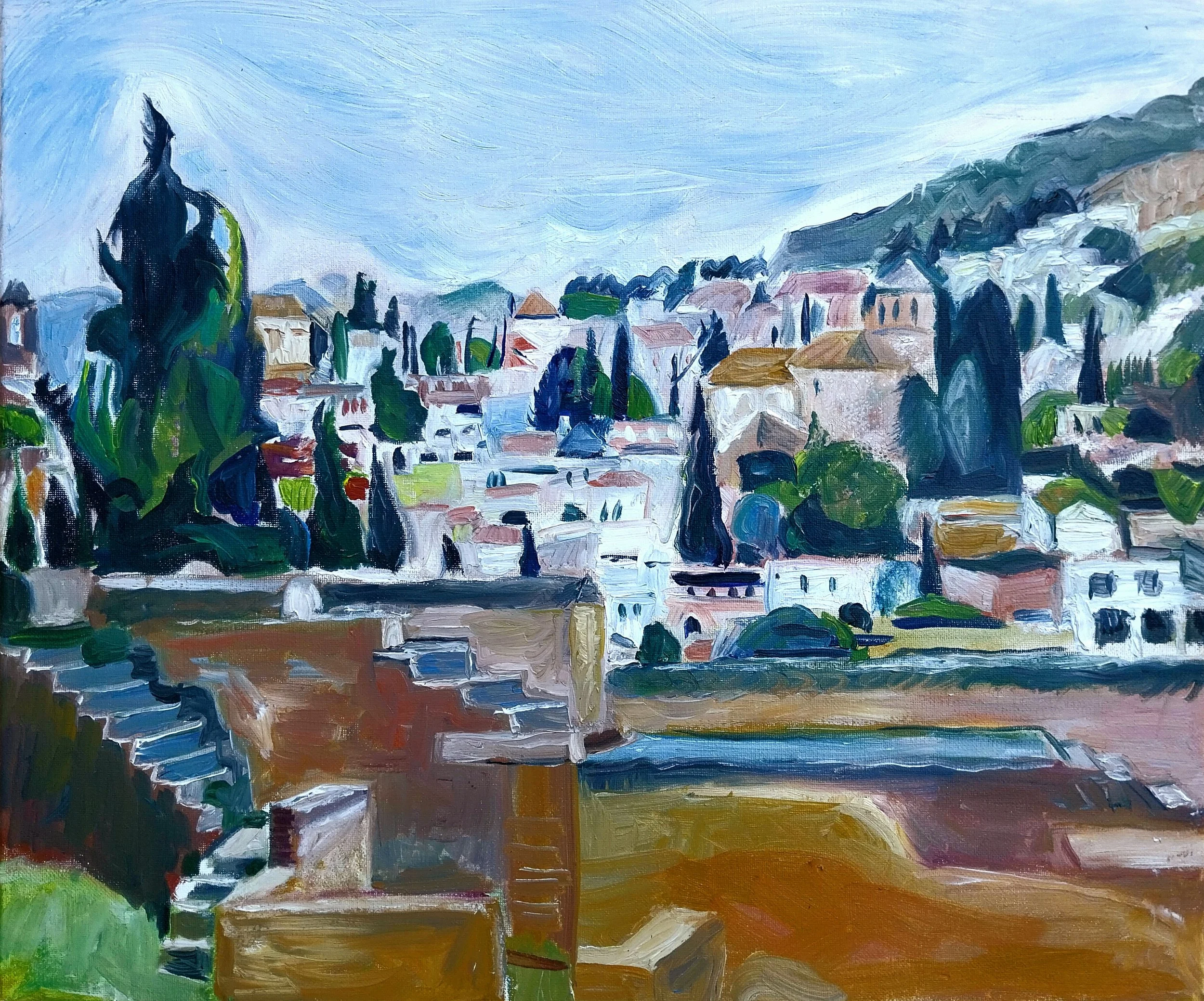 La Ville en Escaliers 
 
45.5 x 55 cm