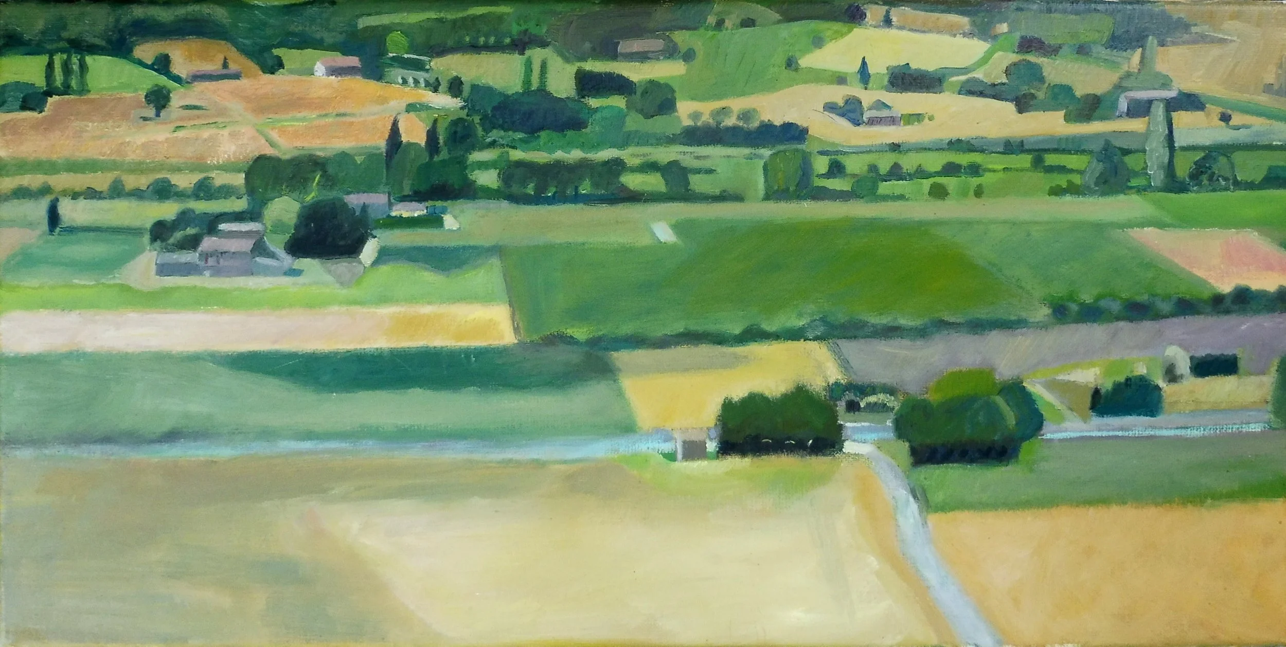 Le paysage comme une partition de musique
 
30 x 60 cm
