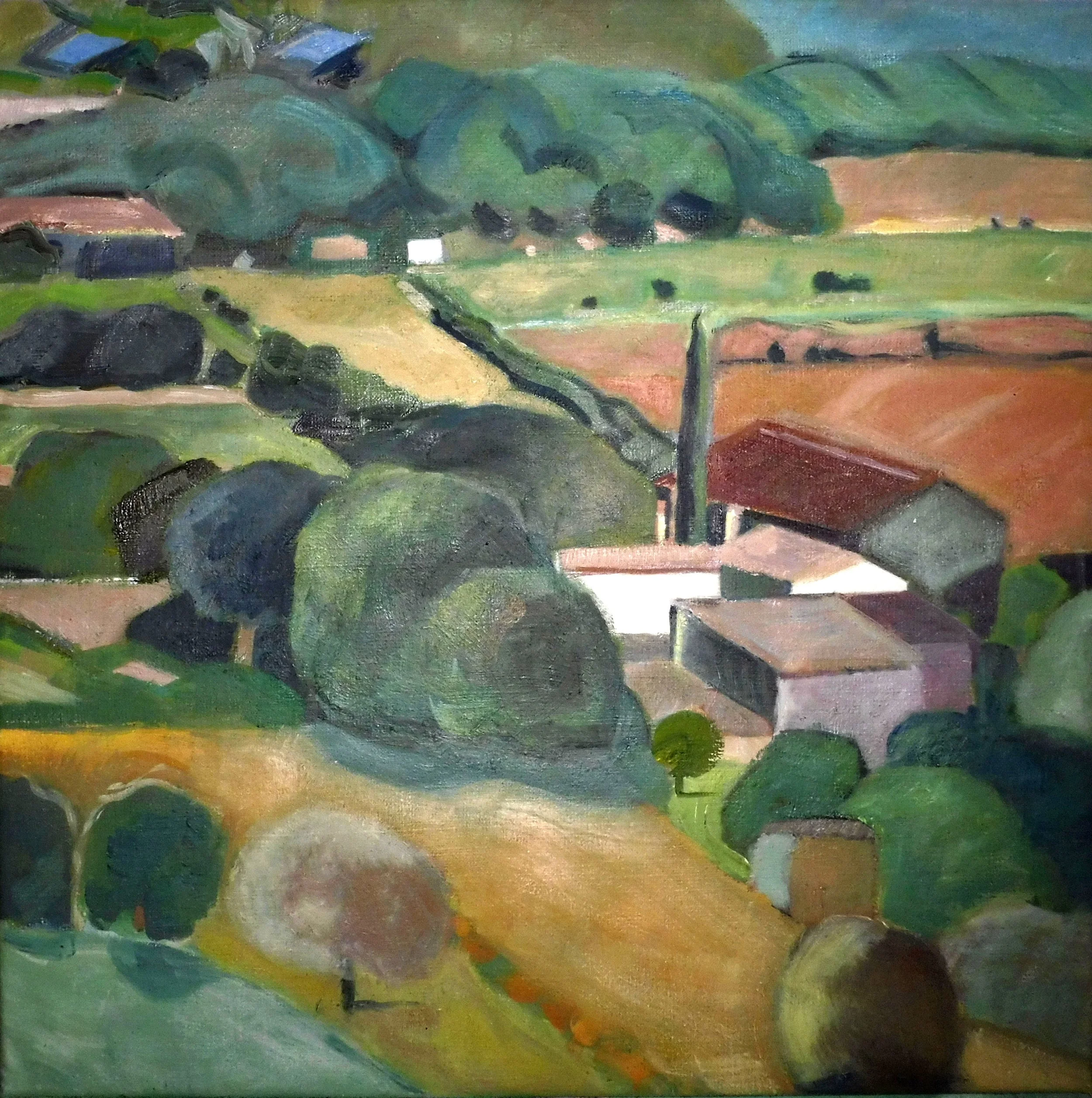Ferme en bas 
 
50 x 50 cm