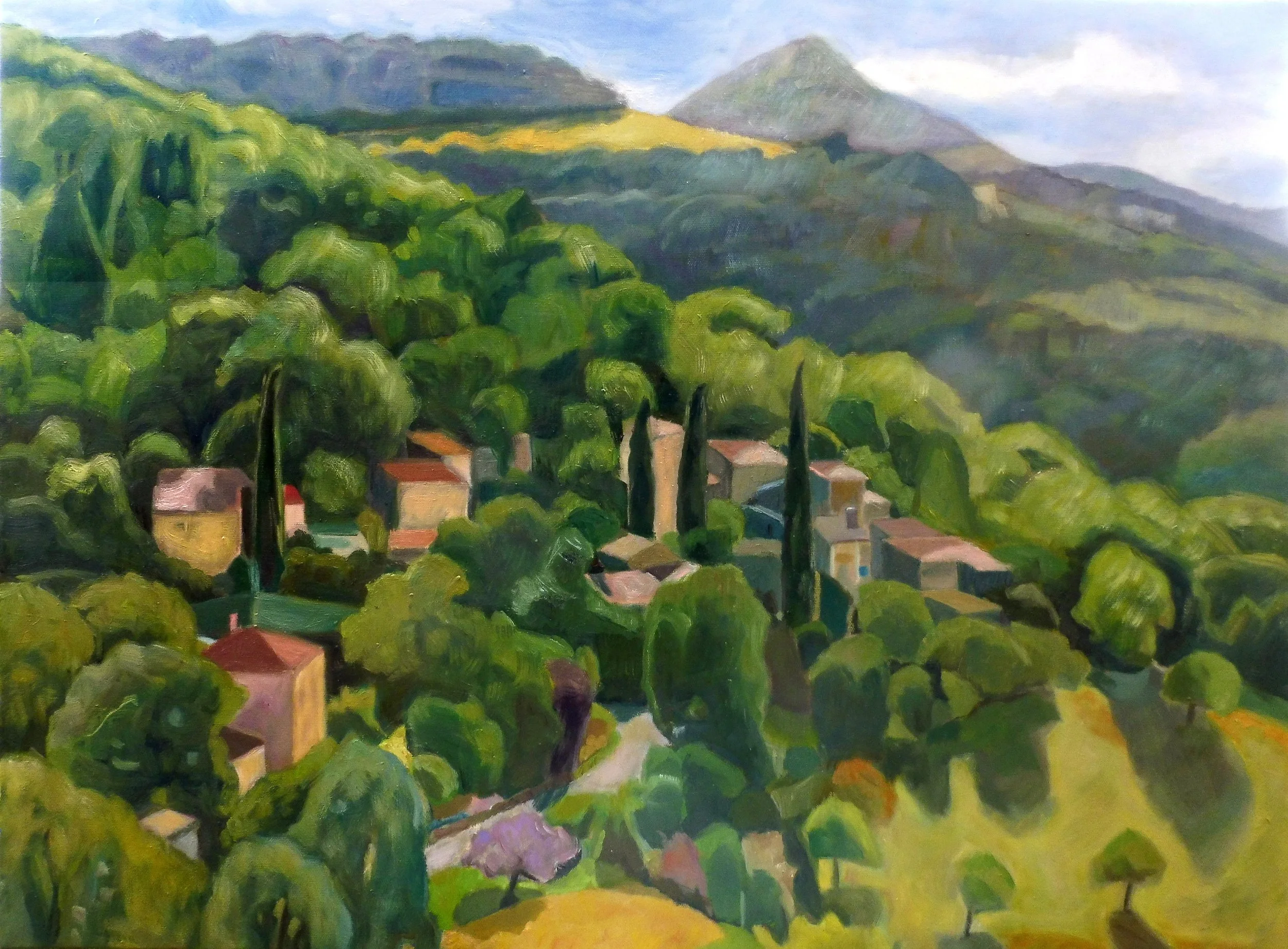Au milieu des forêts et des montagnes
 
65 x 81 cm